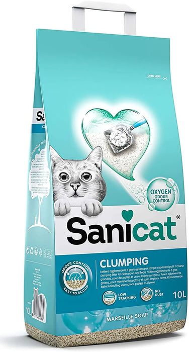 SANICAT - Areia Aglomerante para Liteiras de Gato com Arôma ou Sem Arôma 10L - PetDoctors - Loja Online