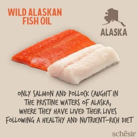 SCHESIR ÓLEO PEIXE WILD ALASKAN — Óleo de Peixe Selvagem 250ml - PetDoctors - Loja Online