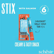 Schesir Stix 6x15g - Puré para gatos/topper - PetDoctors - Loja Online