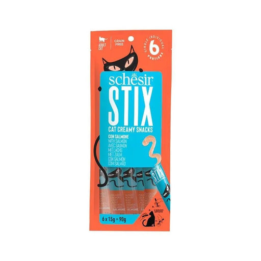 Schesir Stix 6x15g - Puré para gatos/topper - PetDoctors - Loja Online