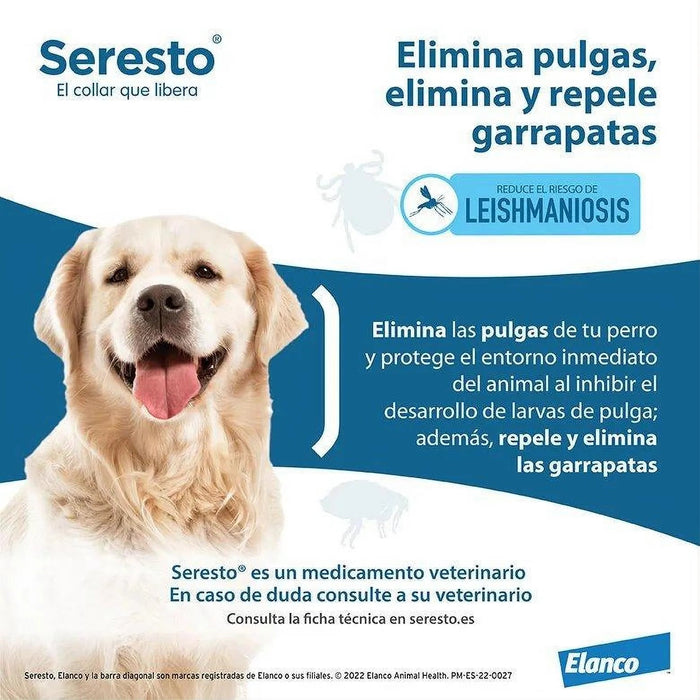 SERESTO Desparasitante Coleira para Cão Grande mais de 8 KG (70 CM) - PetDoctors - Loja Online