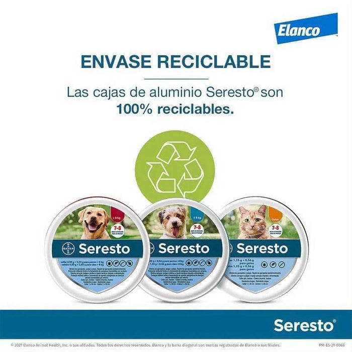 SERESTO Desparasitante Coleira para Cão Grande mais de 8 KG (70 CM VERMELHO) - PetDoctors - Loja Online