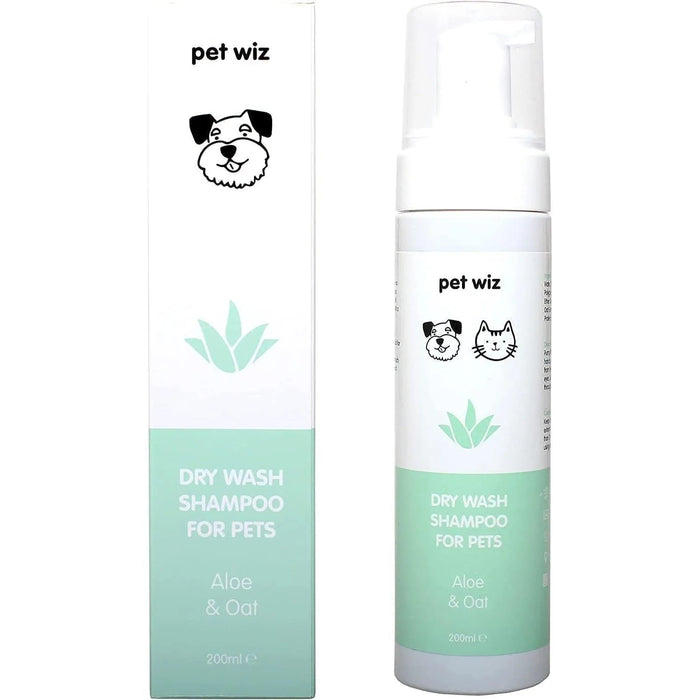 Shampoo de lavagem a seco para animais de estimação - Suavizante e desodorizante, ingredientes naturais, secagem rápida e não é necessário enxaguar - Aloé e aveia - PetDoctors - Loja Online