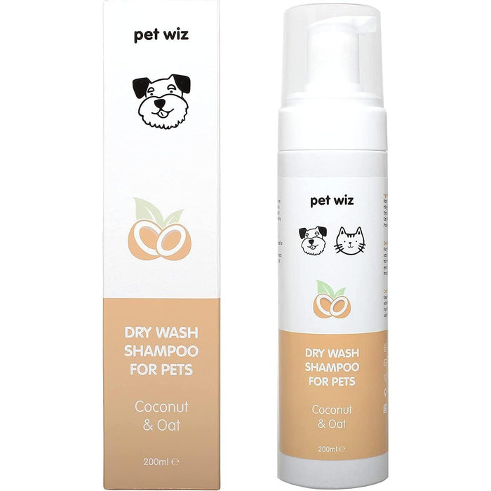 Shampoo de lavagem a seco para animais de estimação - Suavizante e desodorizante, ingredientes naturais, secagem rápida e não é necessário enxaguar - Côco e aveia - PetDoctors - Loja Online