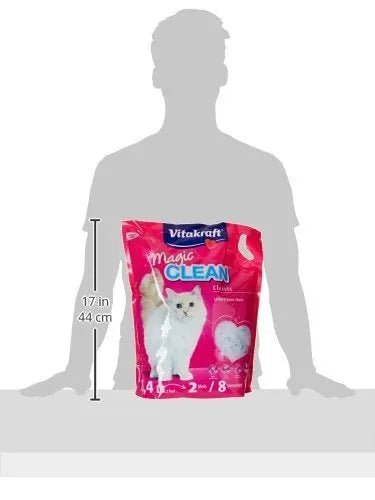 Sílica Gel em Grão para WC / Liteiras de Gatos (Vitakraft Magic Clean 8,4 L, 3700 gr ou 5 L, 2200 gr) - PetDoctors - Loja Online