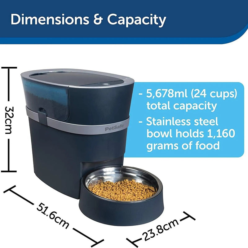 SmartFeed 2.0 Alimentador Automático para Cães e Gatos com 6 Litros (PetSafe®) - PetDoctors - Loja Online