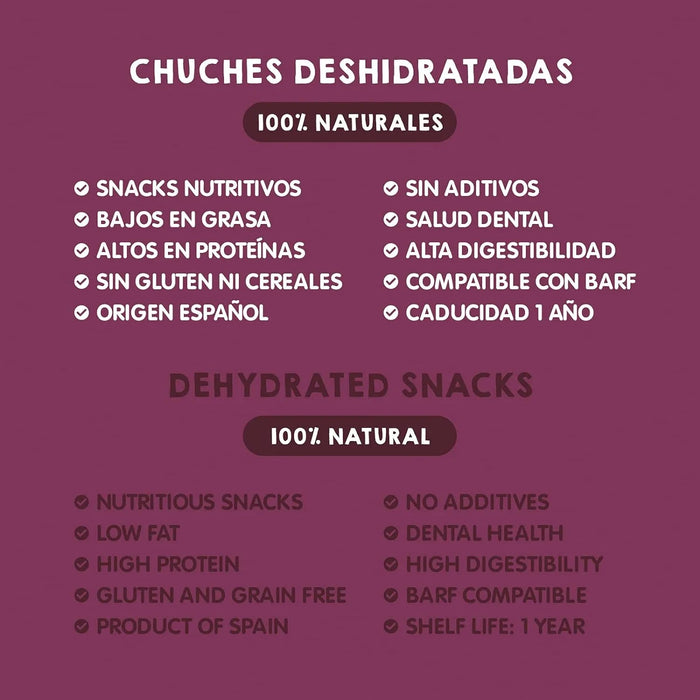 Snacks para cães - alternativa aos ossos para cães - traqueias de vaca desidratadas (3 pacotes x 2 unidades) - Snacks e prémios saudáveis - Dieta Barf - PetDoctors - Loja Online