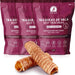 Snacks para cães - alternativa aos ossos para cães - traqueias de vaca desidratadas (3 pacotes x 2 unidades) - Snacks e prémios saudáveis - Dieta Barf - PetDoctors - Loja Online