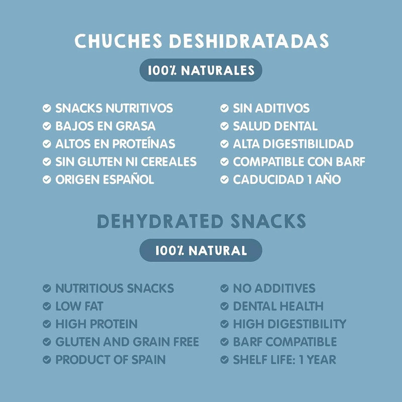 Snacks para cães ou Gatos - Prémios para cães ou gatos 100 % naturais - anchovas desidratadas (3 x 100 gramas) fonte de ômega 3 - PetDoctors - Loja Online