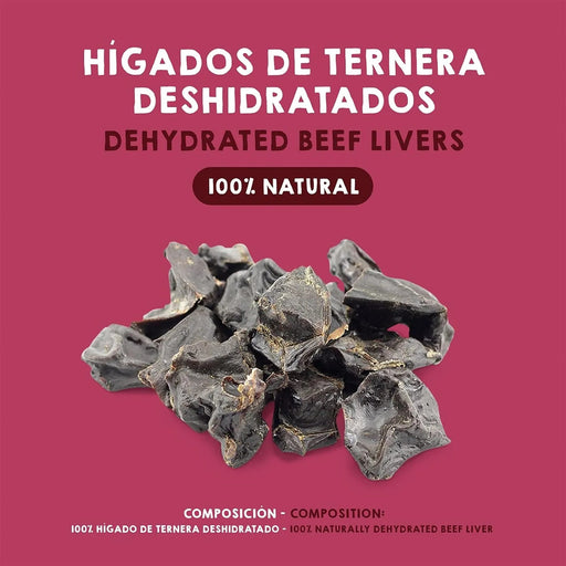 Snacks para cães - Prémios para cães ou gatos, 100% naturais - dieta Barf, figaditos de vitela desidratados (3 x 100 gramas) - PetDoctors - Loja Online