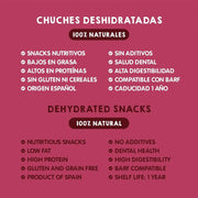 Snacks para cães - Prémios para cães ou gatos, 100% naturais - dieta Barf, figaditos de vitela desidratados (3 x 100 gramas) - PetDoctors - Loja Online