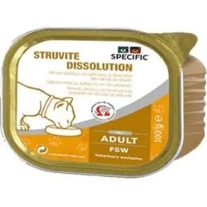 Specific Cat FSW Struvite Dissolution Wet (Terrina) - Caixa com 7 Embalagens de 100 gramas cada - PetDoctors - Loja Online