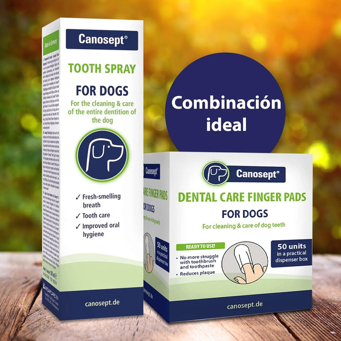 Spray de cuidados dentários para cães 100 ml - Plaque off - Para uma limpeza eficaz e higiene bucal - ajuda contra o mau hálito de cães - PetDoctors - Loja Online