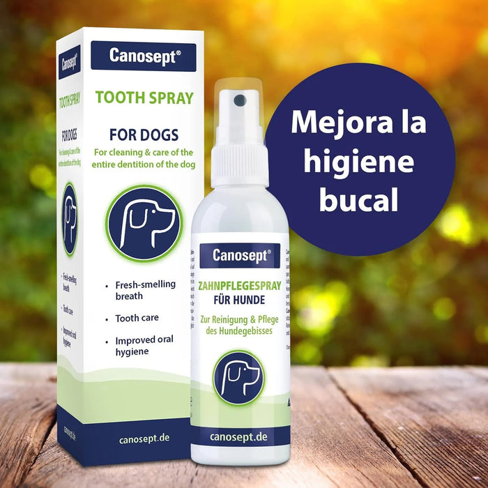 Spray de cuidados dentários para cães 100 ml - Plaque off - Para uma limpeza eficaz e higiene bucal - ajuda contra o mau hálito de cães - PetDoctors - Loja Online