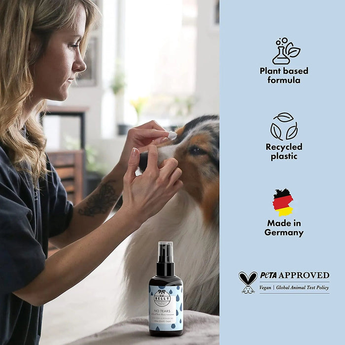 Spray Limpador de Olhos para Cães - com Aloé Vera e vitamina B5 (100 ml) - Orgânico - Belly - PetDoctors - Loja Online