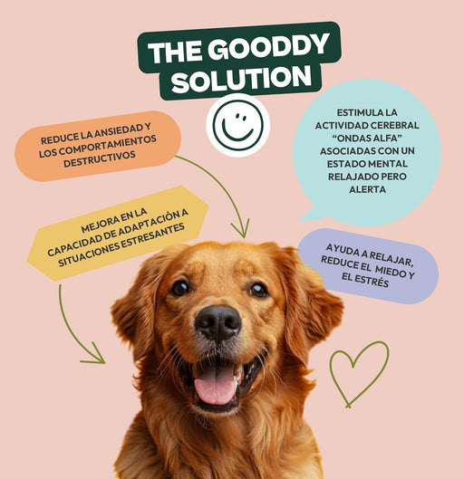 Suplemento calmante relaxante para cães, com triptofano, alfa - casozepina, Ashwagandha. Menor stress e ansiedade (120 snacks, 300 gr) - PetDoctors - Loja Online