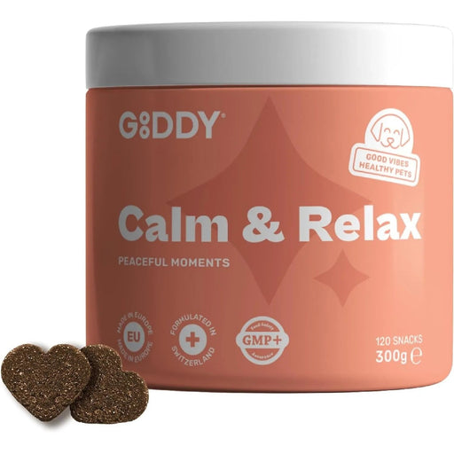 Suplemento calmante relaxante para cães, com triptofano, alfa - casozepina, Ashwagandha. Menor stress e ansiedade (120 snacks, 300 gr) - PetDoctors - Loja Online