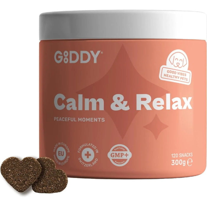 Suplemento calmante relaxante para cães, com triptofano, alfa - casozepina, Ashwagandha. Menor stress e ansiedade (120 snacks, 300 gr) - PetDoctors - Loja Online
