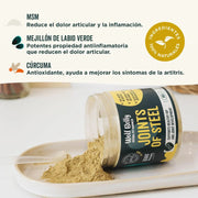 Suplemento condroprotetor e anti - inflamatório - Alivia e evita a dor de articulações de cães e gatos - 100 % natural - Wolf Belly Joints of Steel - PetDoctors - Loja Online