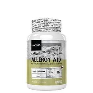 Suplemento natural alergias para aliviar a comichão em cães - 120 comprimidos sabor de frango | complemento hipoalergénico de Psyllium, sementes de linho e açafrão | anti - inflamatório - PetDoctors - Loja Online