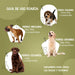 Suplemento natural alergias para aliviar a comichão em cães - 120 comprimidos sabor de frango | complemento hipoalergénico de Psyllium, sementes de linho e açafrão | anti - inflamatório - PetDoctors - Loja Online