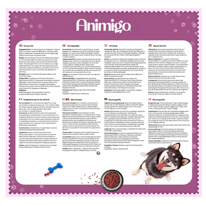 Suplemento para a saúde urinária de cães, 120 comprimidos sabor vitela - ajuda natural para o trato urinário e bexiga com, mirtilo vermelho, fonte de antioxidantes, vitaminas e minerais - PetDoctors - Loja Online