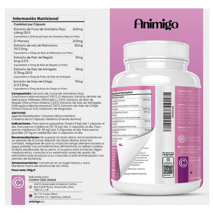 Suplemento para a saúde urinária de cães, 120 comprimidos sabor vitela - ajuda natural para o trato urinário e bexiga com, mirtilo vermelho, fonte de antioxidantes, vitaminas e minerais - PetDoctors - Loja Online