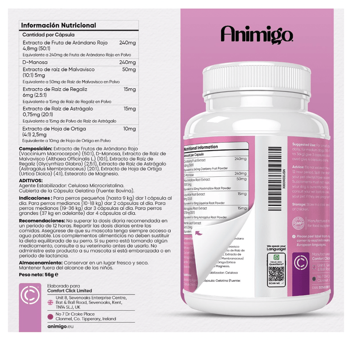 Suplemento para a saúde urinária de cães, 120 comprimidos sabor vitela - ajuda natural para o trato urinário e bexiga com, mirtilo vermelho, fonte de antioxidantes, vitaminas e minerais - PetDoctors - Loja Online