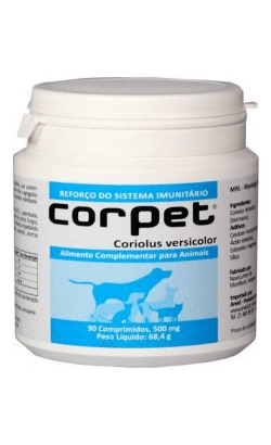 Suplemento para Cão Corpet Coriolus Versicolor Comprimido | 90 Comprimidos - PetDoctors - Loja Online