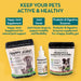 Suplementos para Articulações de cães e gatos - 100 Porções - Suplemento Natural Líquidos para articulação canina de ação rápida para cães idosos - PetDoctors - Loja Online