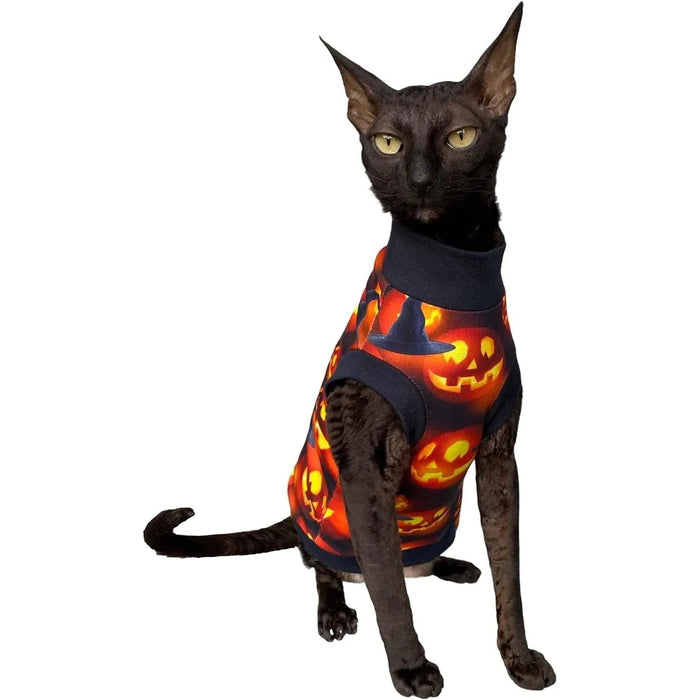 T-shirt Luciano's Halloween para Gato Sphynx - PetDoctors - Loja Online