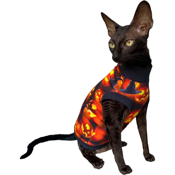 T-shirt Luciano's Halloween para Gato Sphynx - PetDoctors - Loja Online