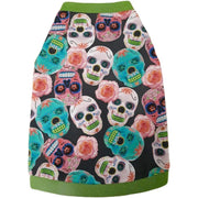 T-shirt Mexican Skulls de algodão, sem pelo, para Gato - PetDoctors - Loja Online