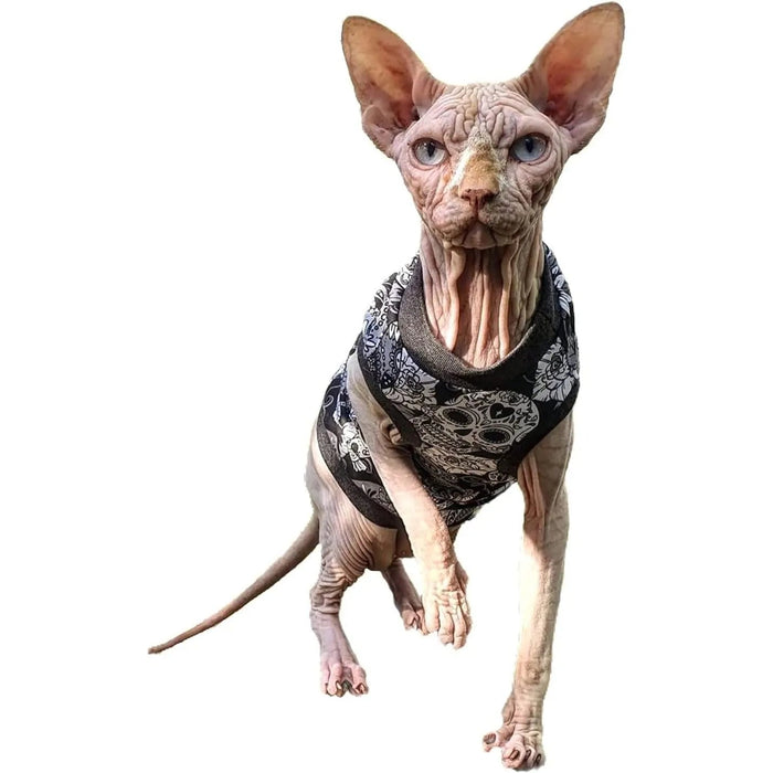 T-shirt Sculls para Gato Sphynx - PetDoctors - Loja Online