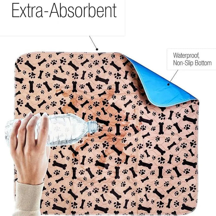 Tapete de Proteção - Base 100% Impermeável - Reutilizável - Absorvente - Lavável na Máquina - PetDoctors - Loja Online