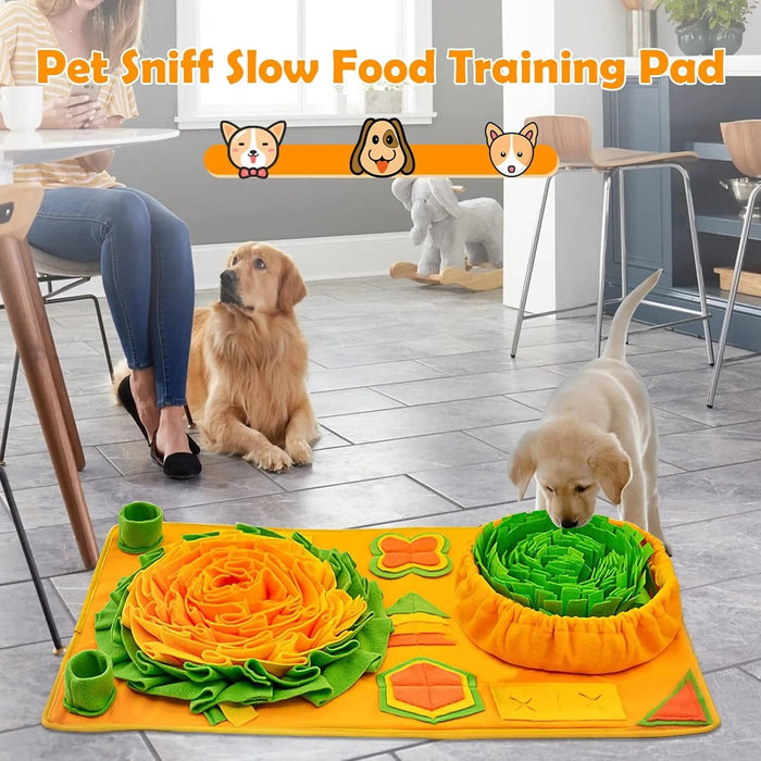 Tapete olfativo / interativo para cães, Snuffle Mat para cães, 9 elementos de treino e várias opções de dificuldade (86 * 48 cm) - PetDoctors - Loja Online