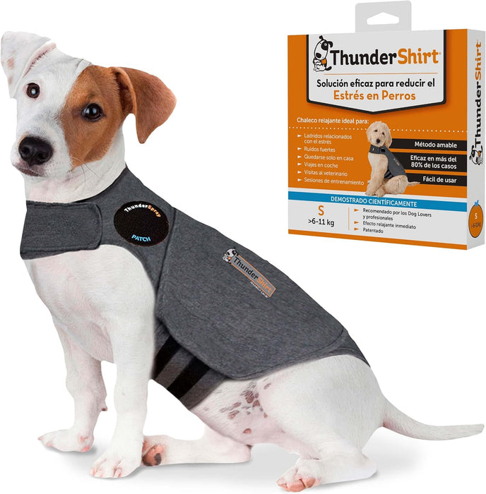 Thundershirt - Colete Relaxante para cães (anti - stress, ajuda a reduzir a ansiedade), Cinzento - PetDoctors - Loja Online