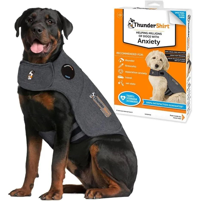 Thundershirt - Colete Relaxante para cães (anti - stress, ajuda a reduzir a ansiedade), Cinzento - PetDoctors - Loja Online