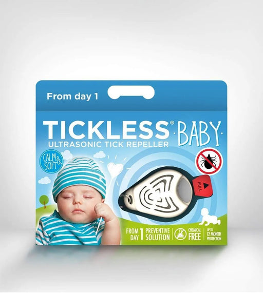 Tickless Baby - Repelente ultrasónico de carraças e de pulgas para Bébés e Crianças - Sem produtos químicos ou tóxicos - até 12 meses de atuação - Côr Bege - PetDoctors - Loja Online