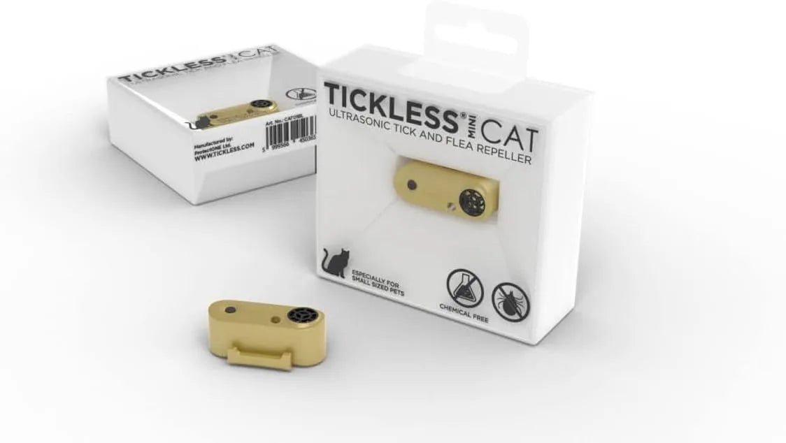 Tickless Cat Gold - Repelente Ultrasónico de Carraças e Pulgas - Para Gatos - Recarregável - PetDoctors - Loja Online