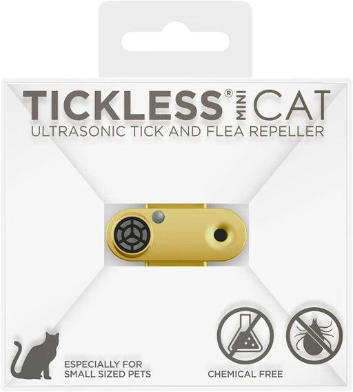 Tickless Cat Gold - Repelente Ultrasónico de Carraças e Pulgas - Para Gatos - Recarregável - PetDoctors - Loja Online