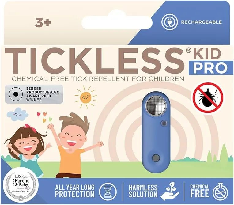 Tickless Kid Pro - Repelente Ultrasónico de Carraças e Pulgas - Recarregável, para Crianças a partir dos 3 anos - Sem Químicos ou Produtos Tóxicos - PetDoctors - Loja Online