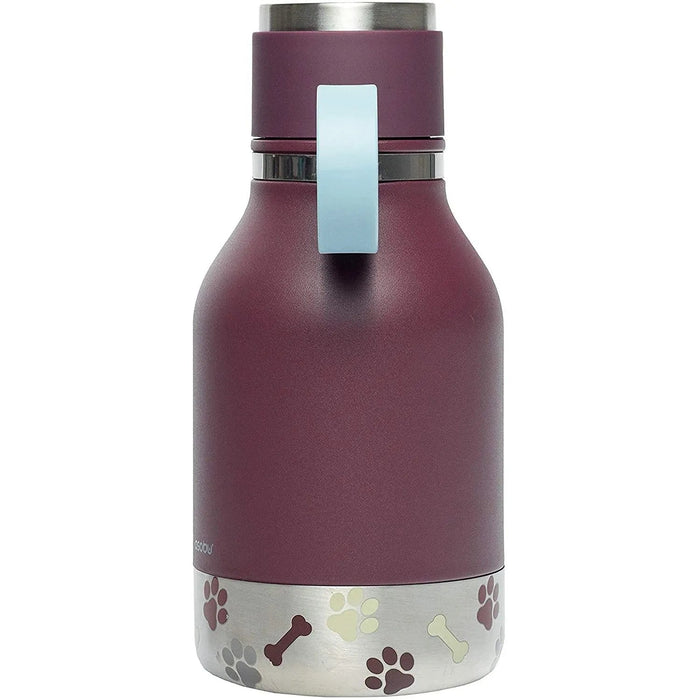 Tigela Bebedouro / Comedouro para Cão com Garrafa Isolada de Aço Inoxidável de 1 litro - PetDoctors - Loja Online