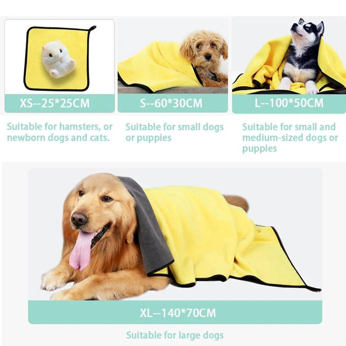 Toalha de Secagem Rápida e Super - Absorvente de Água, em Fibra - PetDoctors - Loja Online