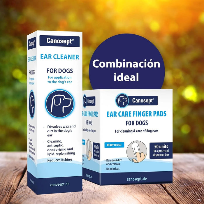 Toalhetes / Dedeiras para limpeza das orelhas dos cães - caixas de dedos para uma limpeza prática e fácil - cuidado e higiene das orelhas dos cães - PetDoctors - Loja Online