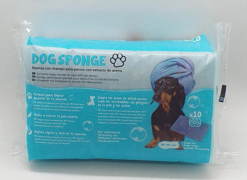 Toalhetes descartáveis de uso único com champô de aveia para cães (limpeza de pêlo e Patas) 10 unidades - PetDoctors - Loja Online