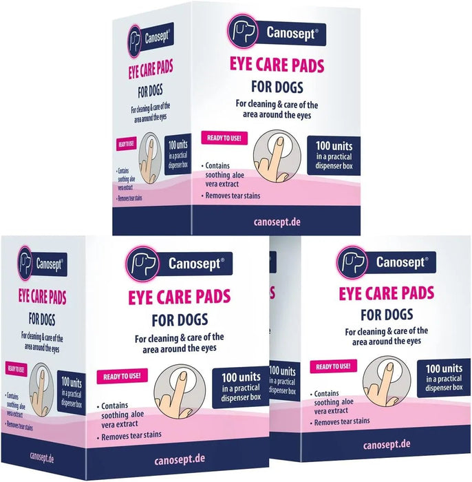 Toalhetes para cuidar dos olhos para cães - cuidado e limpeza para a área ao redor dos olhos - elimina manchas de lágrimas de cães - sem fragrâncias - PetDoctors - Loja Online