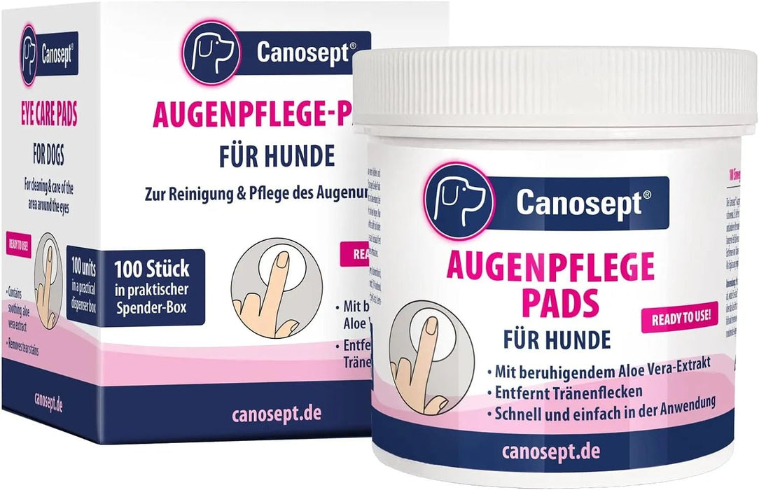 Toalhetes para cuidar dos olhos para cães - cuidado e limpeza para a área ao redor dos olhos - elimina manchas de lágrimas de cães - sem fragrâncias - PetDoctors - Loja Online