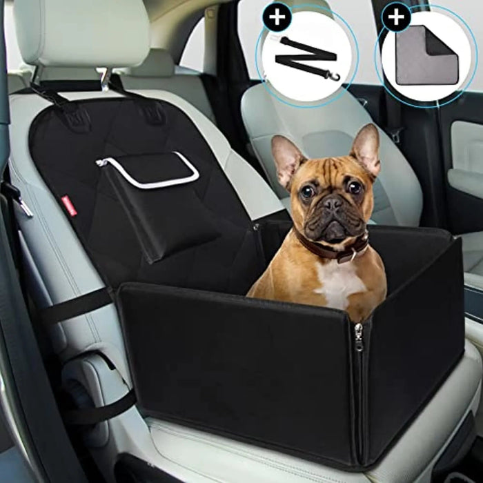 Tranportadora de cães Premium, Impermeável, para banco de automóvel, com cinto de segurança e lavável - PetDoctors - Loja Online