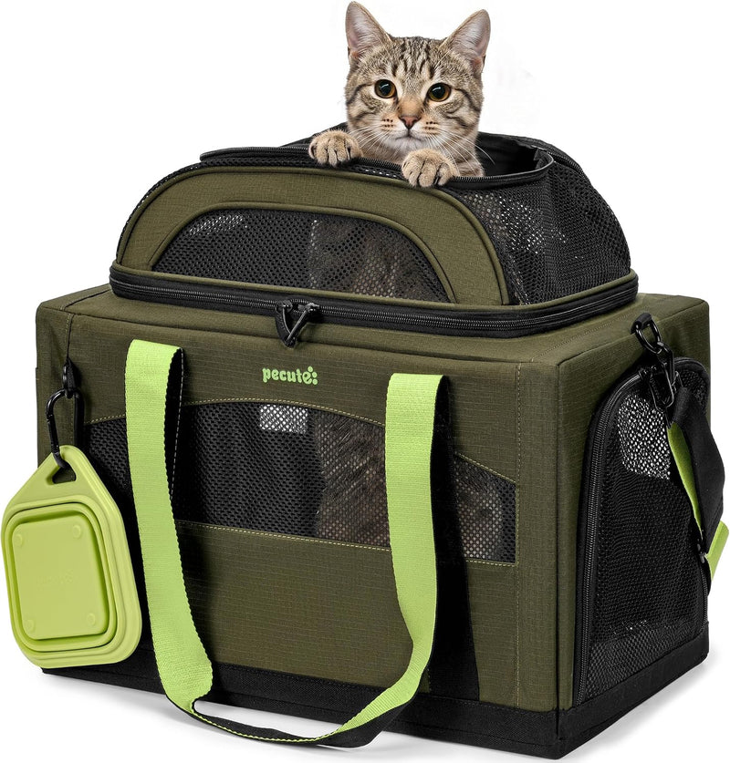 Transportador Expansível para Gatos – Aprovado por Companhias Aéreas | Extensão Superior | 42×28×23 cm - PetDoctors - Loja Online